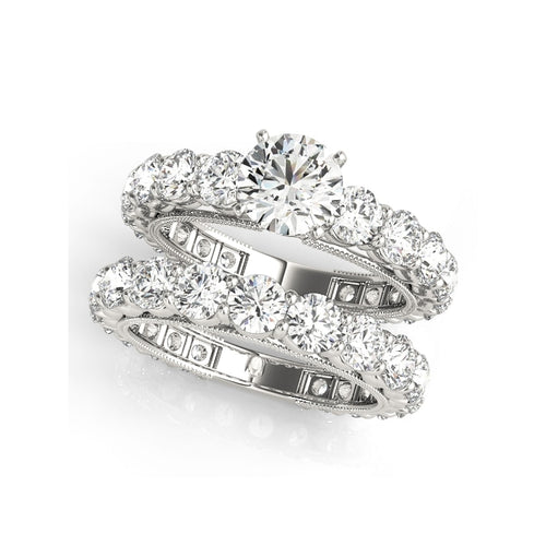 0.8 Carat Moissanite Diamond Ring Sets
