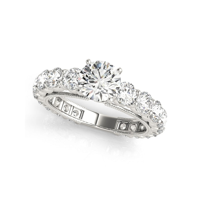0.8 Carat Moissanite Diamond Ring Sets