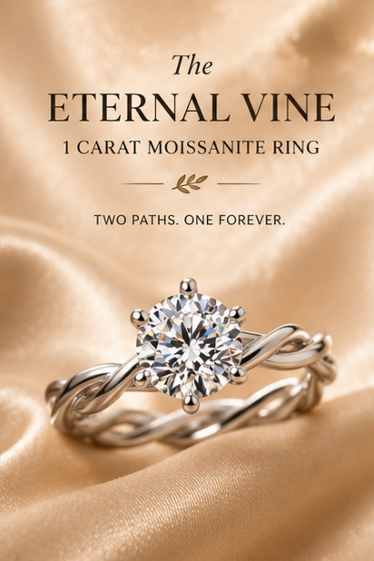 Eternal Vine | 1 Carat Moissanite Ring