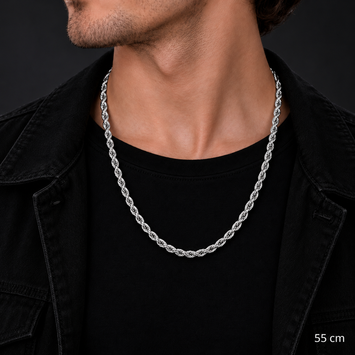 Silver Resolve — Sterling Silver Rope Chain