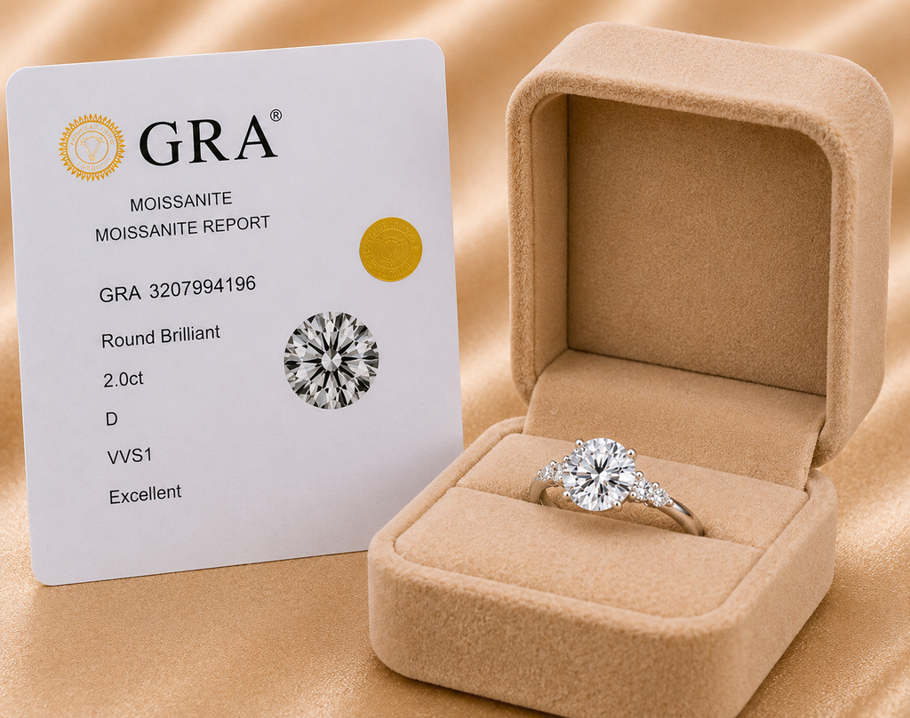 The Vow Of Stars | 2 Carat Premium Moissanite Ring