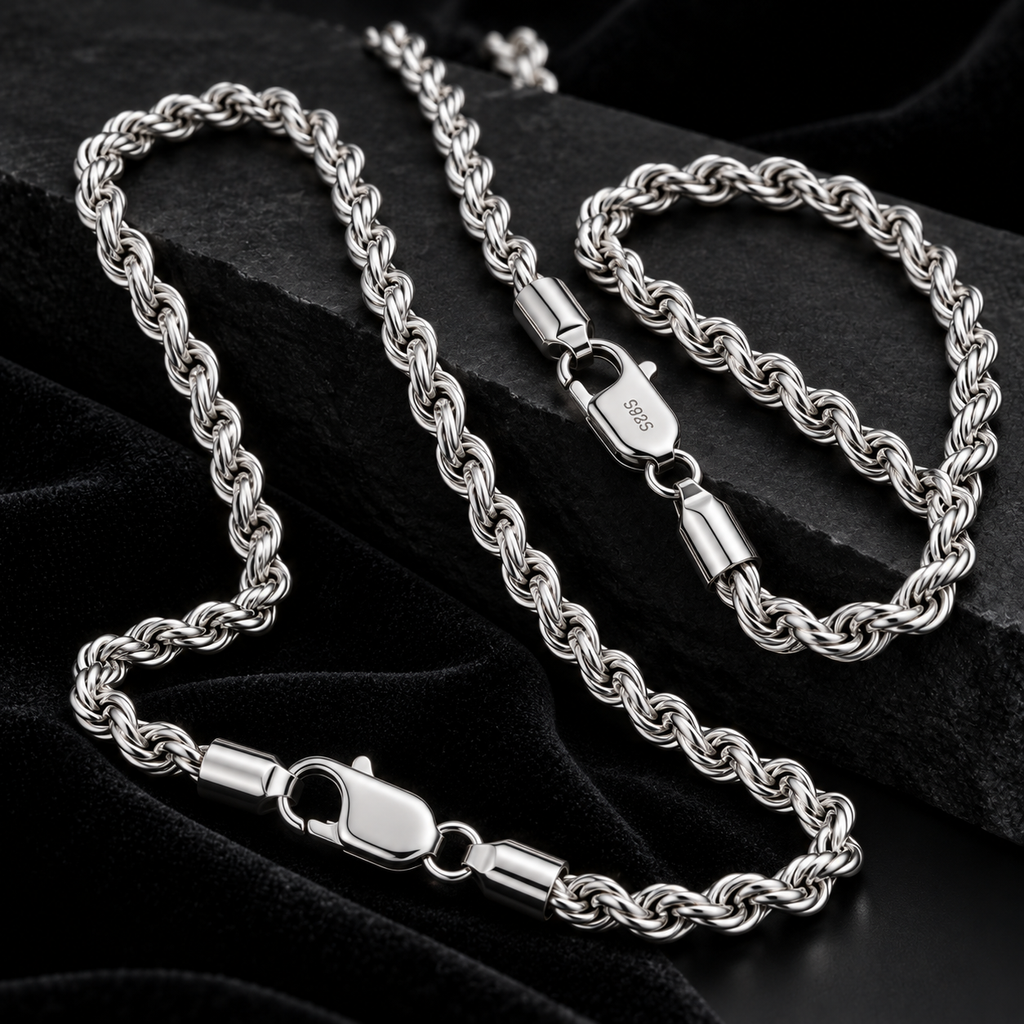 Silver Resolve — Sterling Silver Rope Chain