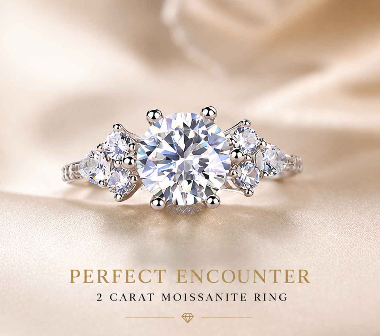The Perfect Encounter | 2 Carat Premium Moissanite Ring